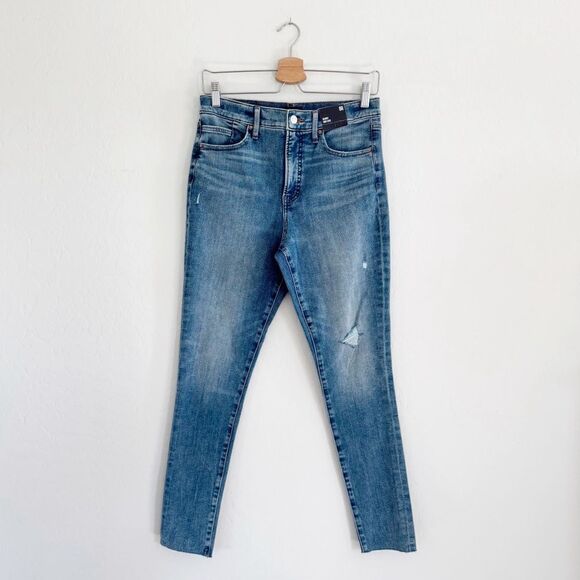 Express Women's High Rise Jeans - Blue - Picture 2 of 16